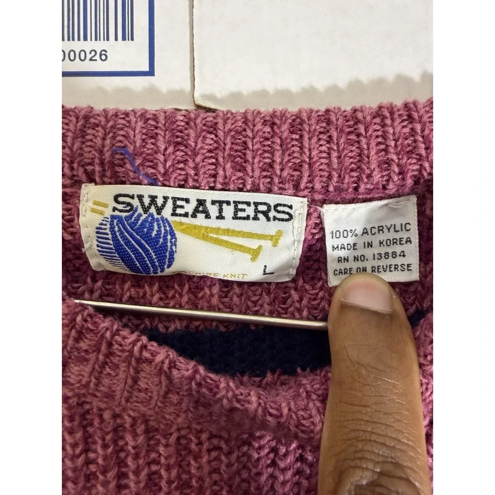 Vtg Sweater Heavy Knit L Heavy Knit Long Sleeve By Sweaters Made In Hong Kong